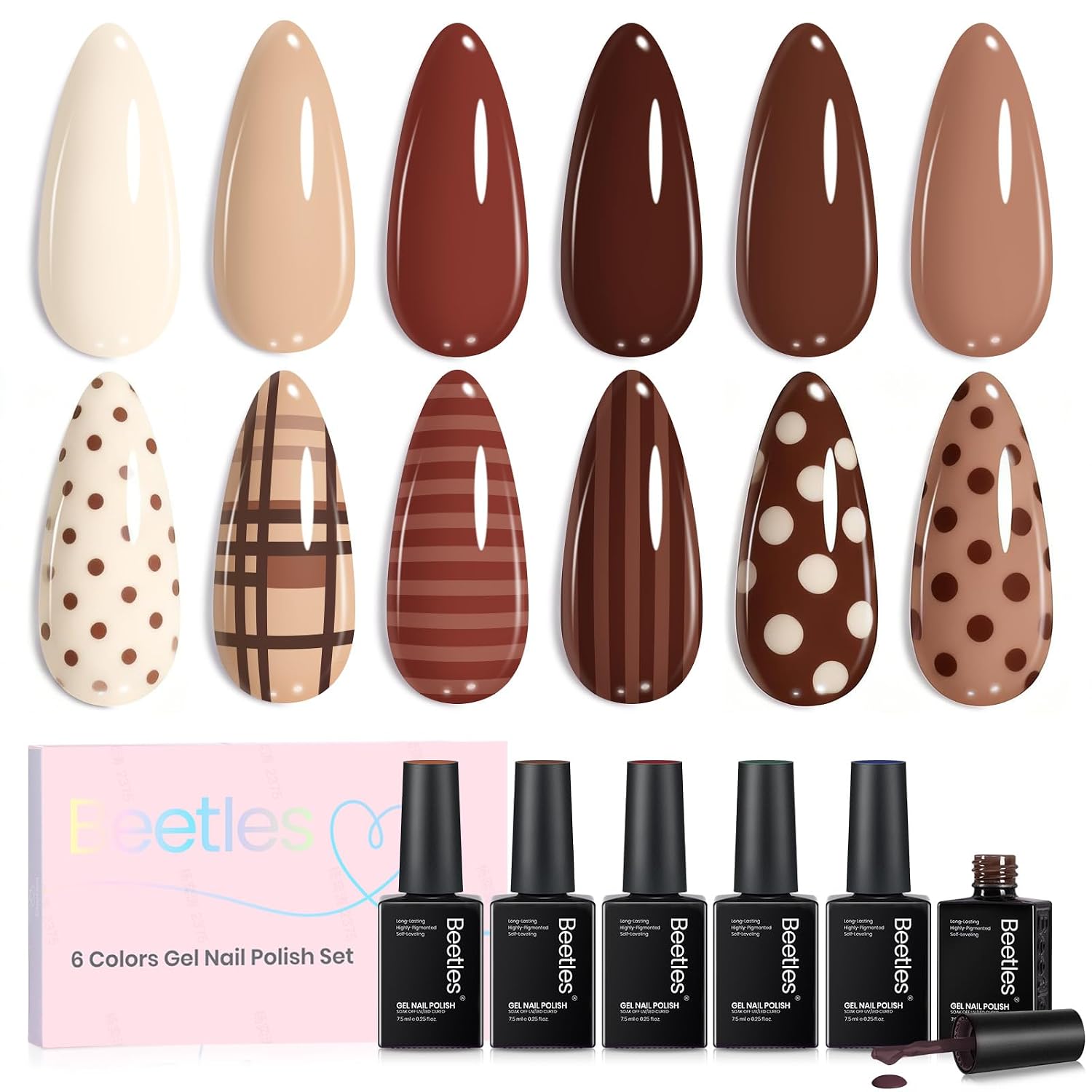 September Nails: The Only Month Where the Birthstone and the Trend Are the Same Color 50 Women cinnamon brown gel polish for warm september nails