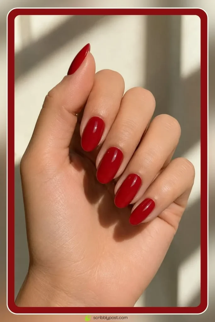 Cherry Nails Decoded: The Three Trends Hiding in One Name for 2026 13 Classic cherry red nails in glossy solid finish
