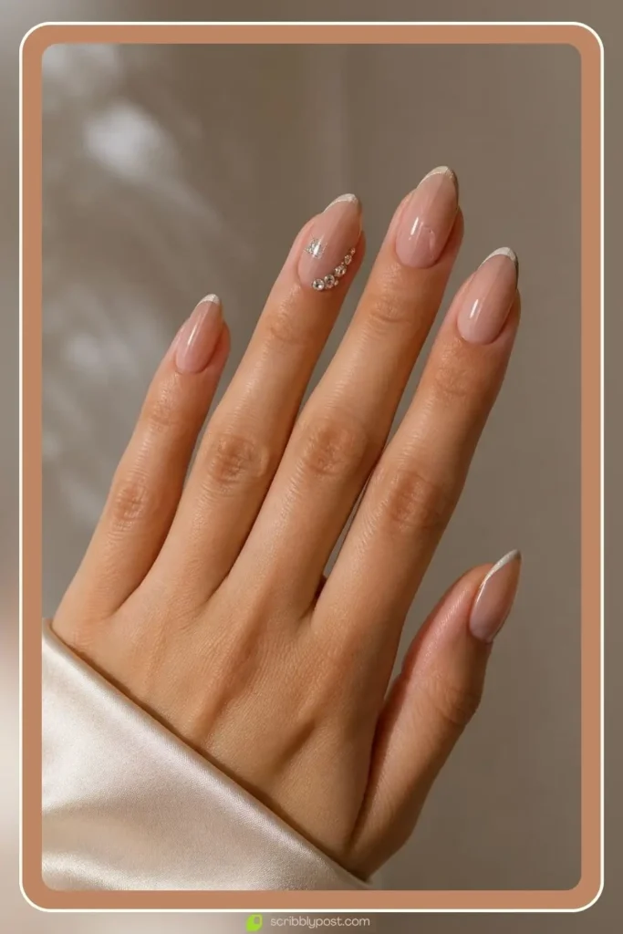 Engagement Nails for Every Ring Selfie: 16 Sets Worth the Wait in 2026 33 Classy engagement nails in elegant cocktail party finish