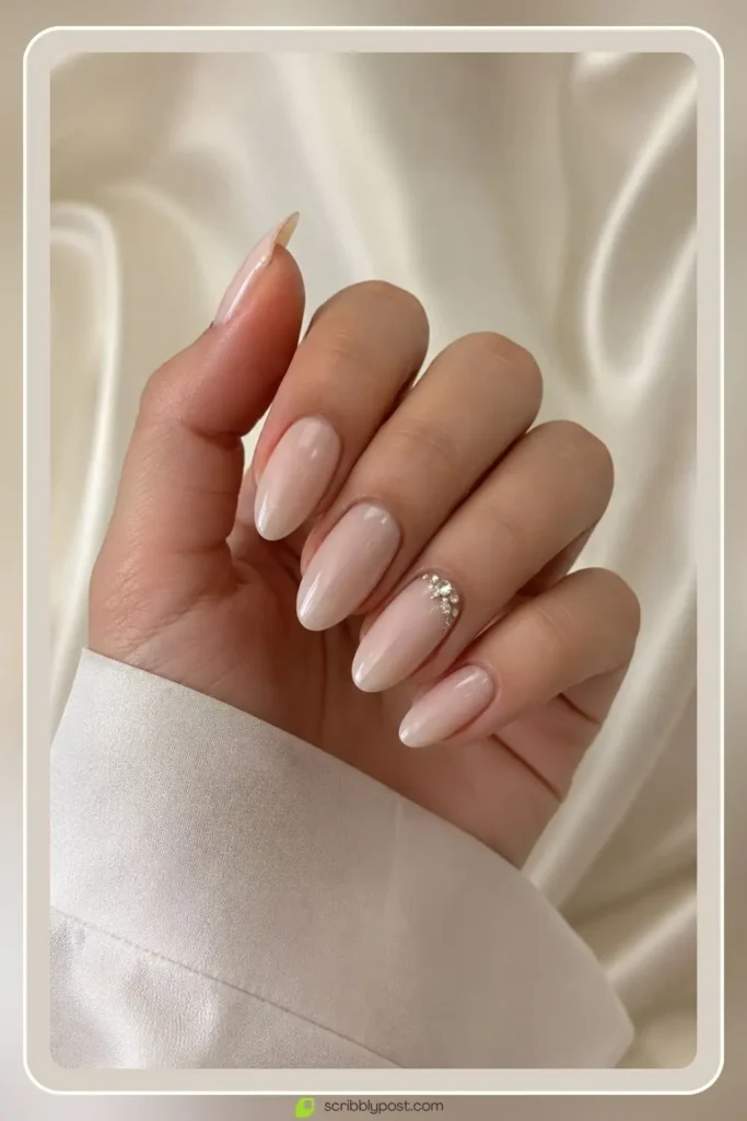 Graduation Nails Worth 40 Photos: 16 Sets to Try in 2026 13 Classy graduation nails in soft almond shape with minimal detail