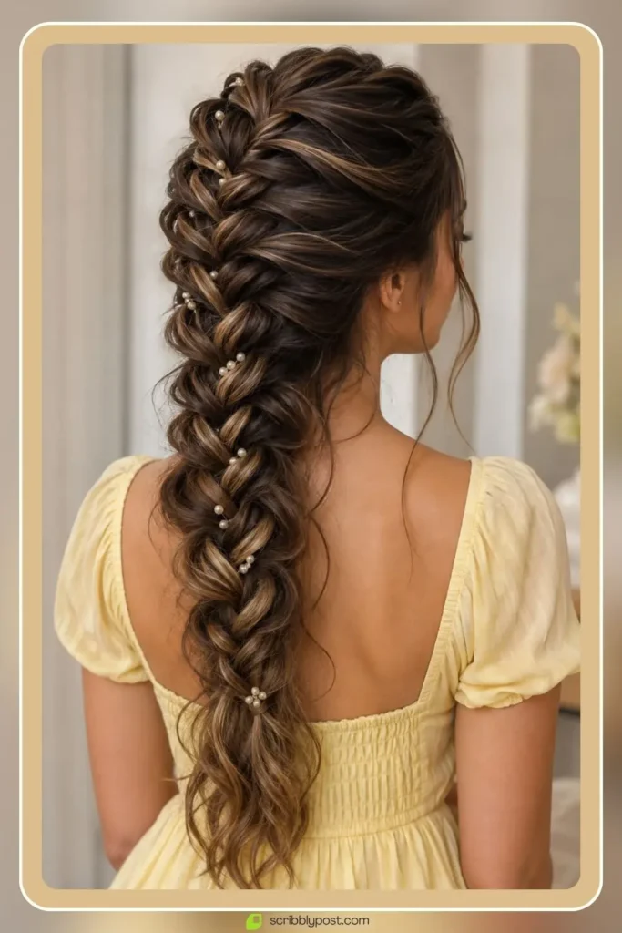 Mermaid Braids Explained: The Rib Cage Technique Plus 14 Styles for 2026 21 Dutch mermaid braid with raised lacy textured finish