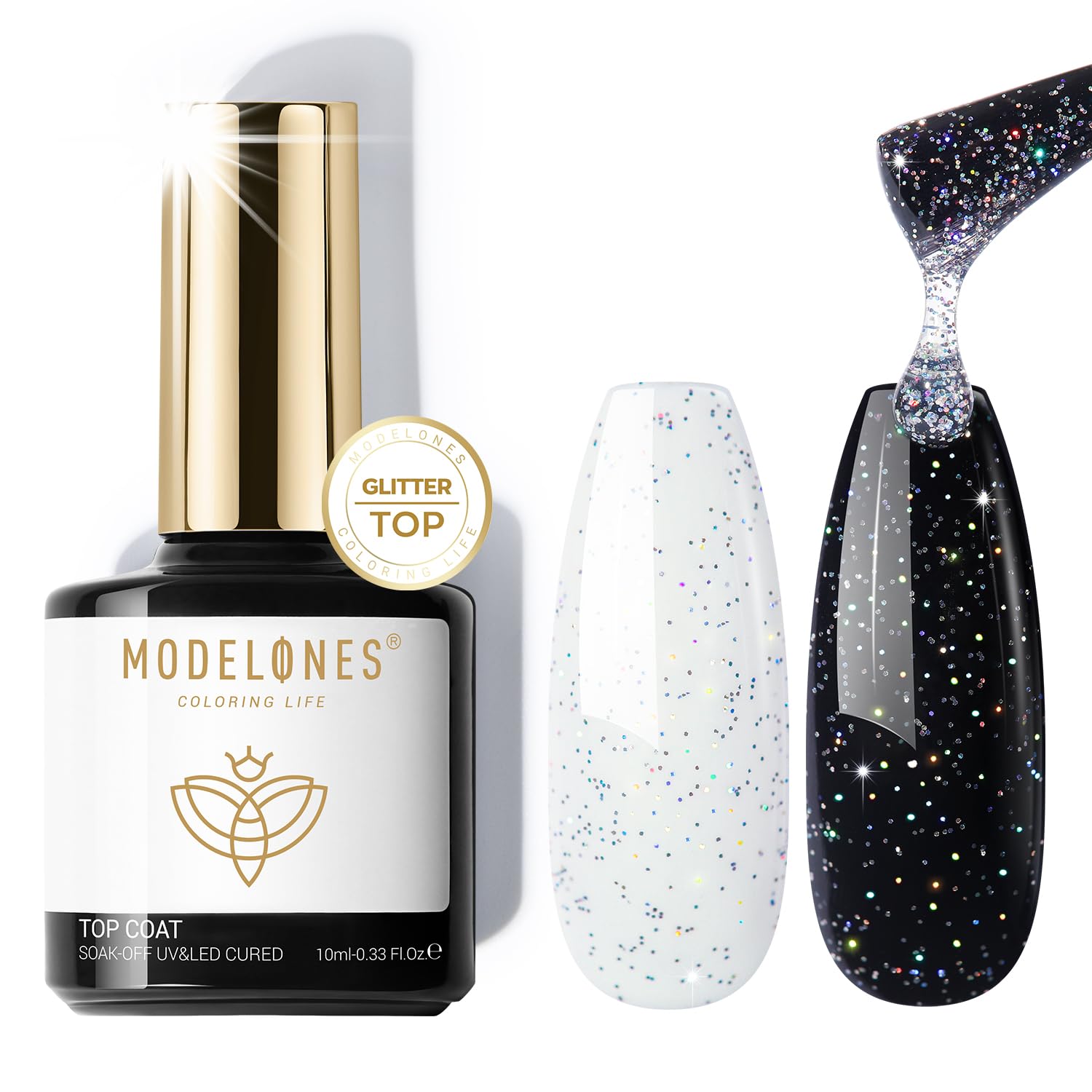 Mermaid Nails Decoded: 16 Ocean-Inspired Sets for 2026 36 Glitter Gel Top Coat
