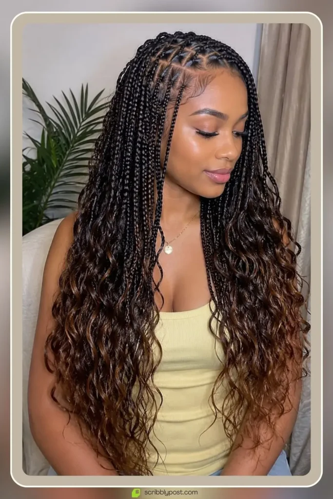 Mermaid Braids Explained: The Rib Cage Technique Plus 14 Styles for 2026 37 Mermaid knotless braids with seamless roots and wavy ends