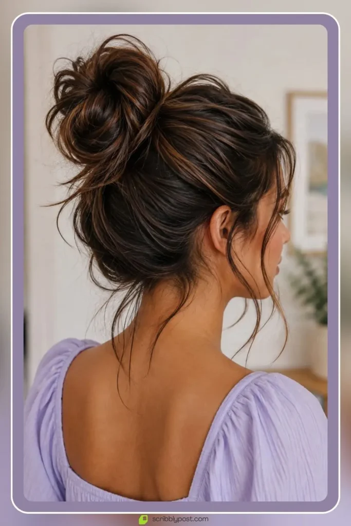 Messy Buns for Every Hair Type: The Loop Technique Plus 15 Ways to Wear It in 2026 17 Messy bun technique adapted for thick heavy hair