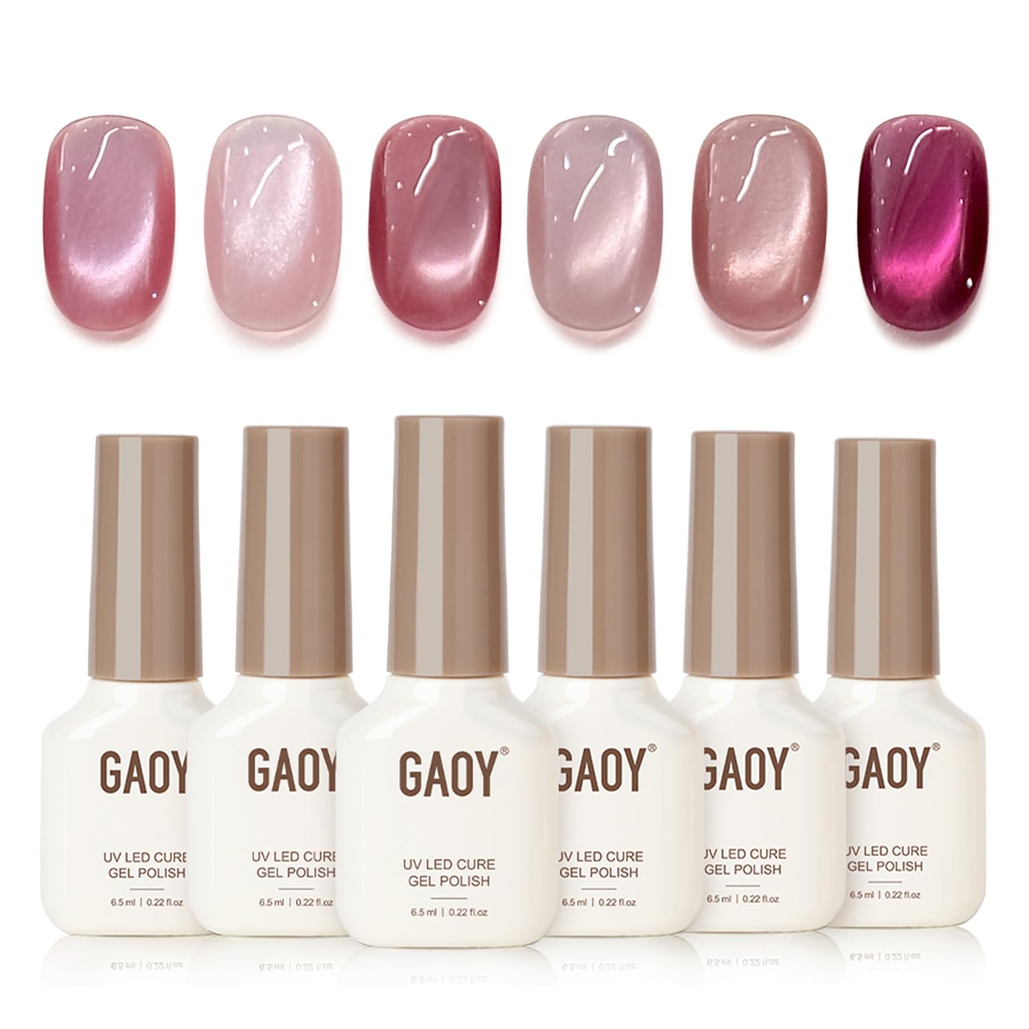 Engagement Nails for Every Ring Selfie: 16 Sets Worth the Wait in 2026 30 Women pale cat eye magnetic gel for engagement nails
