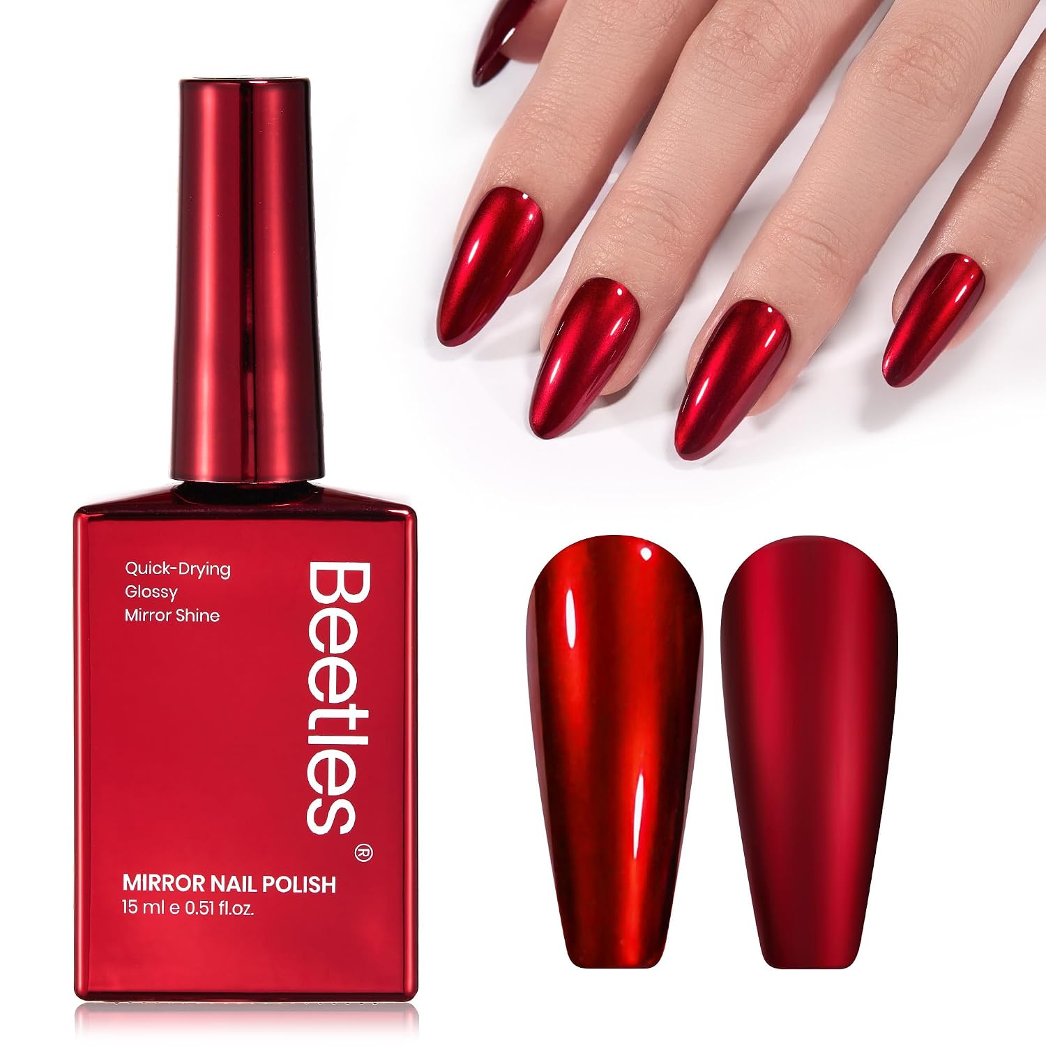 Cherry Nails Decoded: The Three Trends Hiding in One Name for 2026 39 Women red base gel for cherry chrome nail powder