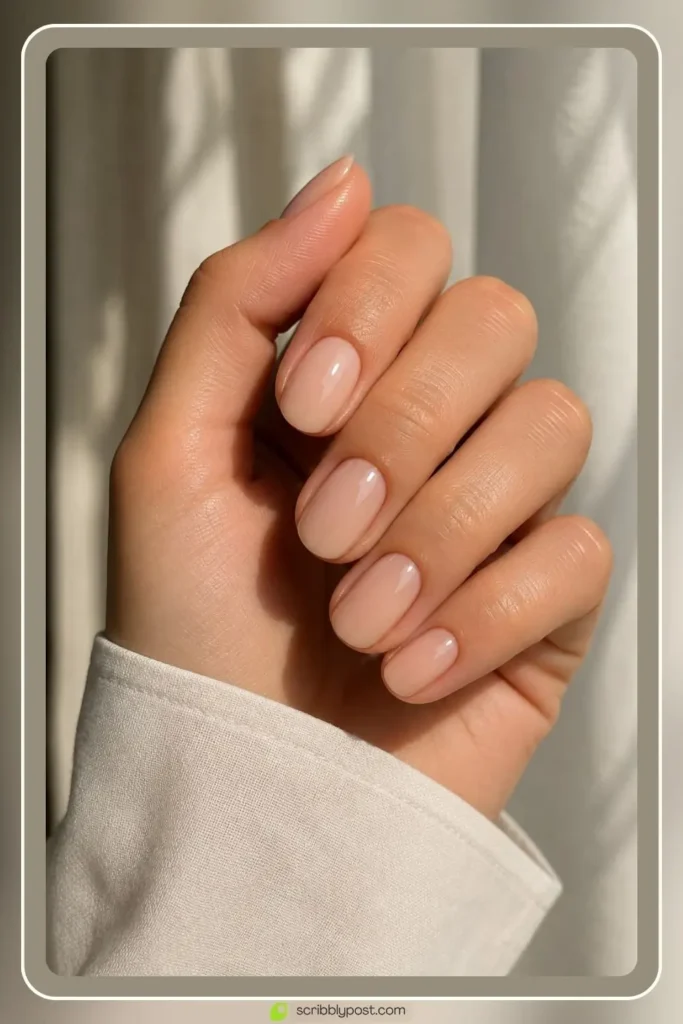 Graduation Nails Worth 40 Photos: 16 Sets to Try in 2026 29 Round old money graduation nails in classic nude finish