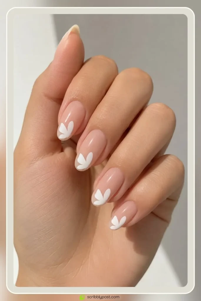Butterfly Nails Explained: The Technique Plus 15 Designs for 2026 41 Simple butterfly nails with one clean minimal wing shape