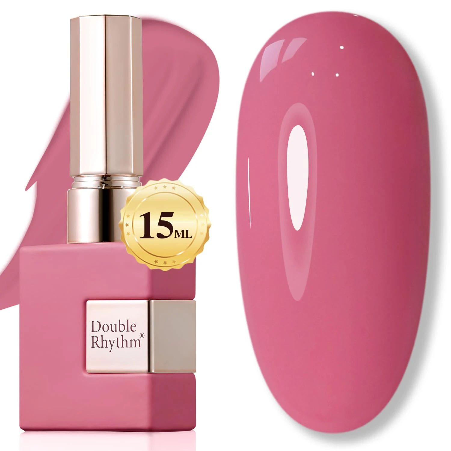 Dusty rose gel nail polish for teacher back to school nails