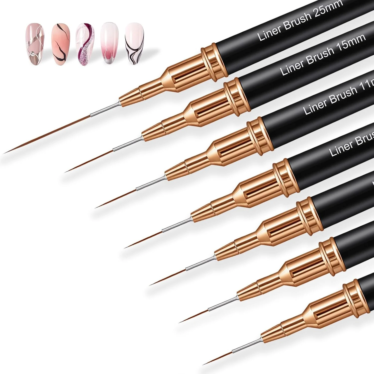 Thin nail art liner pen for ruled line back to school nail art