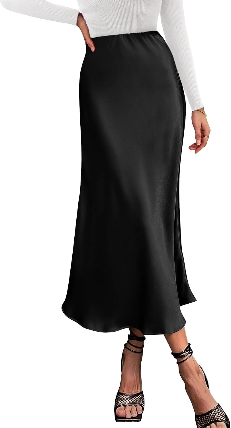White Sweater Outfits: 16 Ways to Style the Piece That Goes With Everything 59 Black midi skirt for white sparkle sweater evening outfit