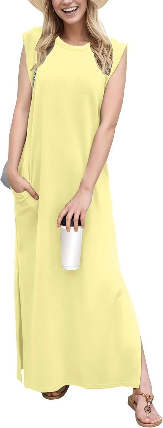 Yellow Dresses for Every Occasion: 16 Shades From Butter to Marigold in 2026 6 Women butter yellow flowing maxi dress for black tie wedding