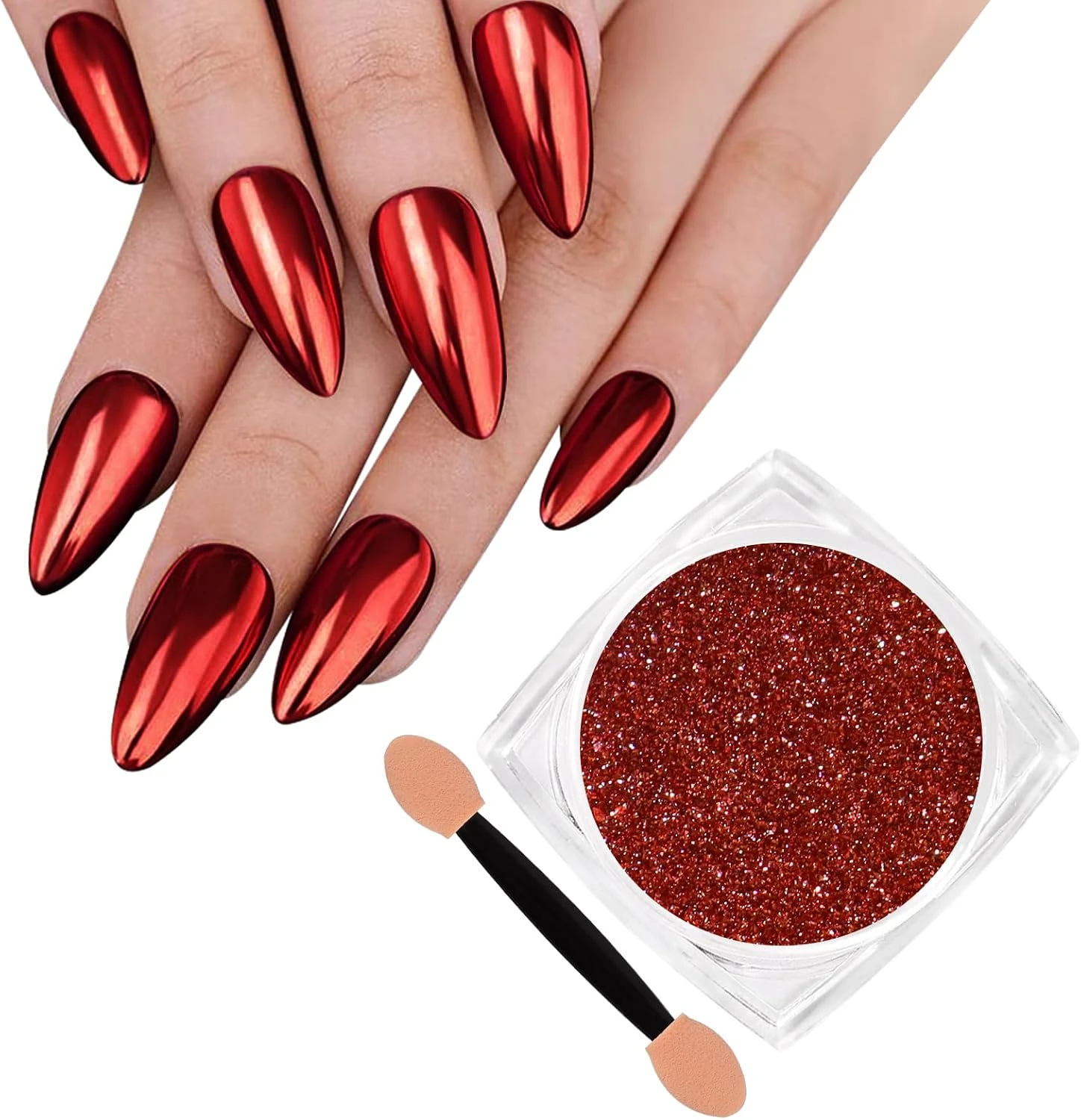 Cherry Nails Decoded: The Three Trends Hiding in One Name for 2026 38 Women cherry chrome mirror powder for cherry chrome nails