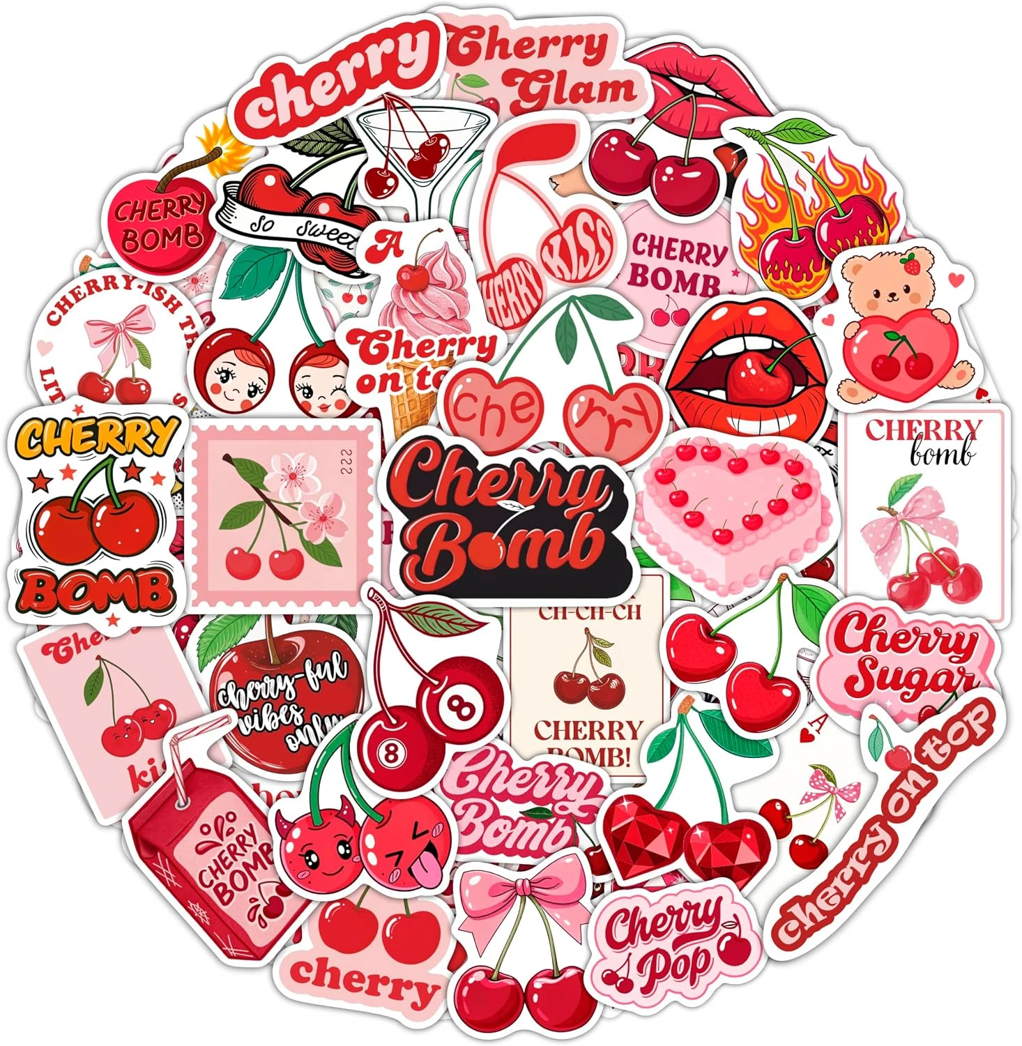 Cherry Nails Decoded: The Three Trends Hiding in One Name for 2026 31 Women cherry fruit art stickers for gingham picnic nails