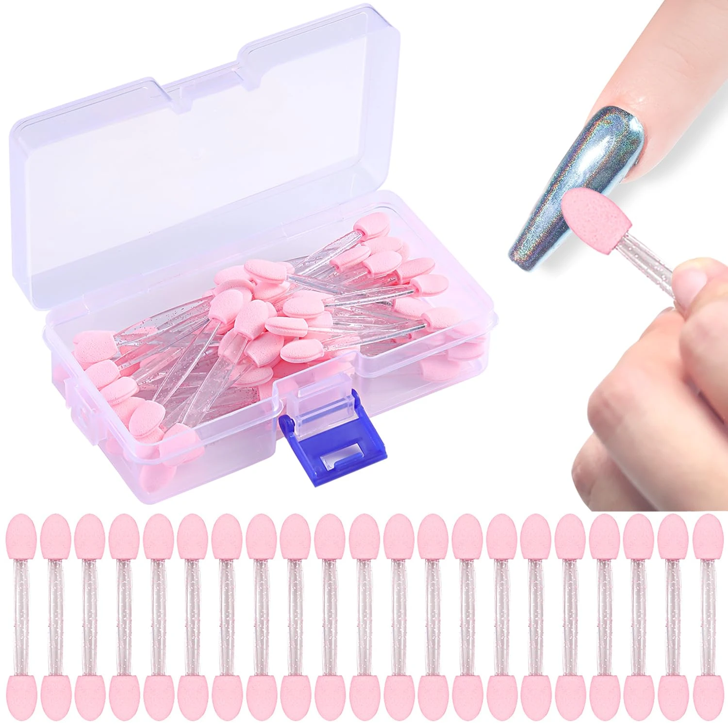 Graduation Nails Worth 40 Photos: 16 Sets to Try in 2026 12 Women chrome buff applicator tool for silver nails