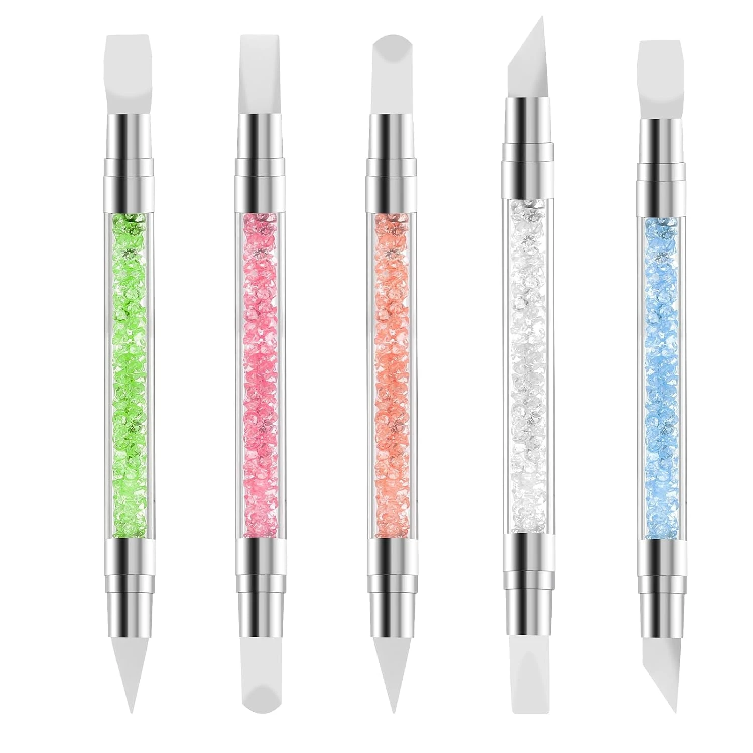 Mermaid Nails Decoded: 16 Ocean-Inspired Sets for 2026 44 Women chrome press pad applicator for mermaid nails