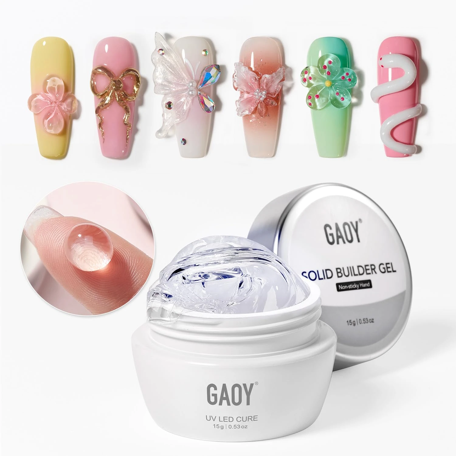 Butterfly Nails Explained: The Technique Plus 15 Designs for 2026 14 Women clear sculpting gel for 3D butterfly nails
