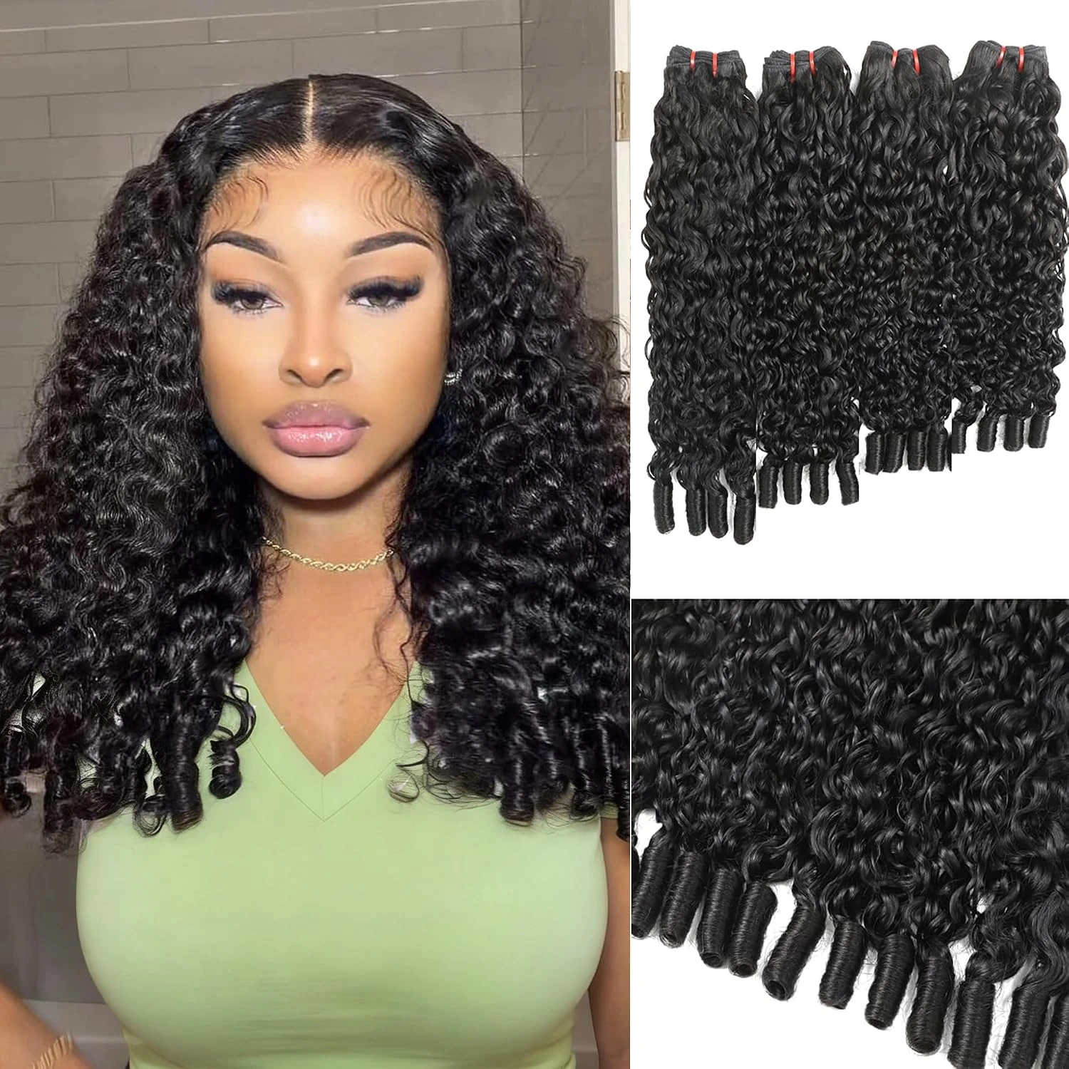 Box Braids for Every Face and Length: 14 Styles Worth Booking in 2026 6 Women curly human hair bundles for boho box braids