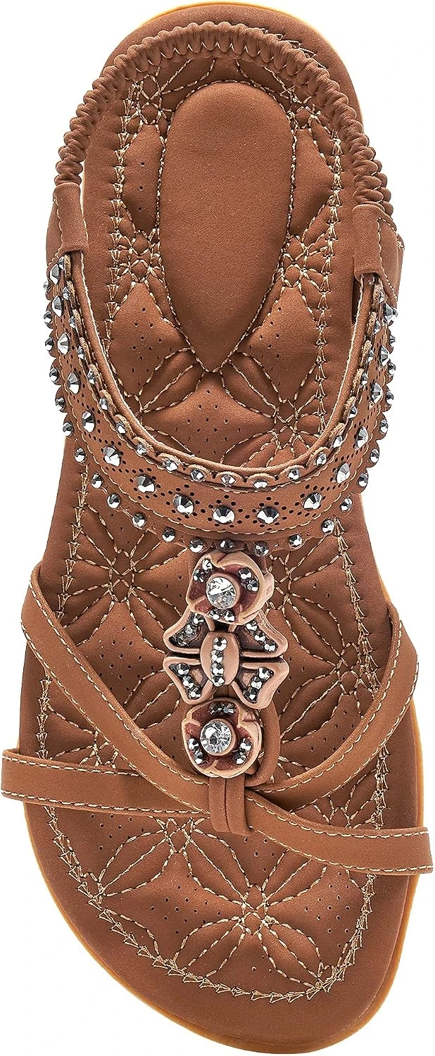 Vintage Dresses by the Decade: 16 Eras Compared for 2026 15 Women boho flat leather sandals for 1970s dress