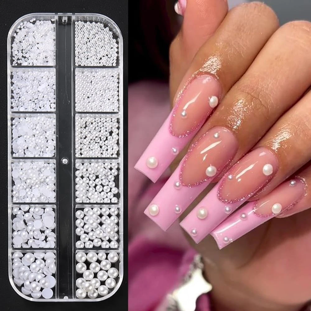 Graduation Nails Worth 40 Photos: 16 Sets to Try in 2026 43 Women freshwater pearl nail accents for graduation nails
