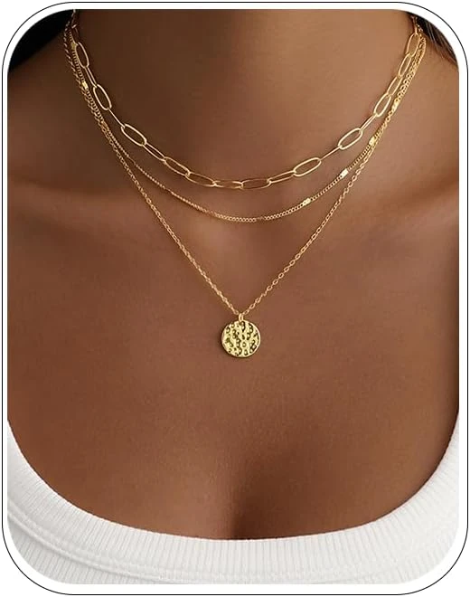 White Sweater Outfits: 16 Ways to Style the Piece That Goes With Everything 12 Gold layered necklace for preppy sweater layering outfit