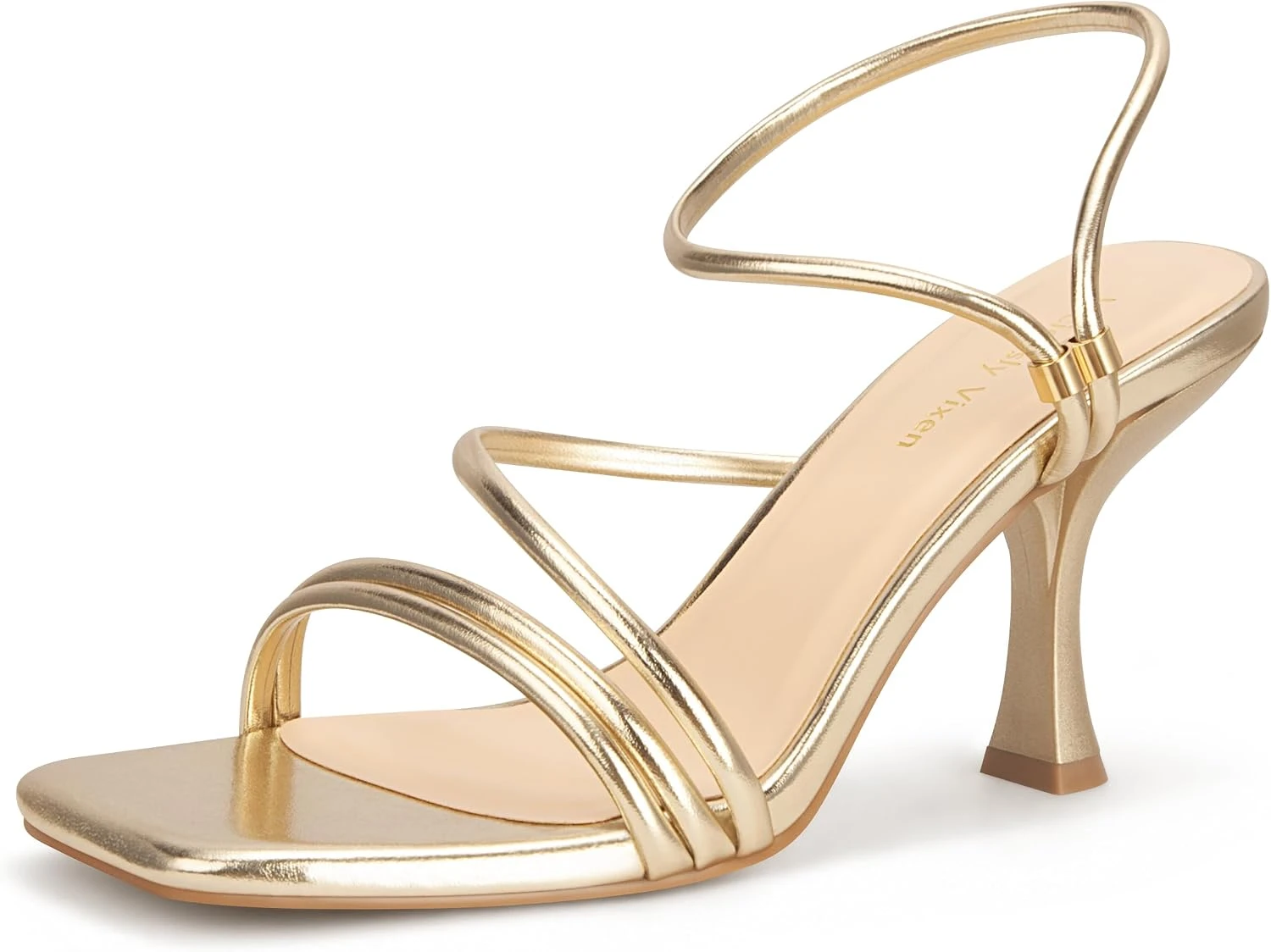 Yellow Dresses for Every Occasion: 16 Shades From Butter to Marigold in 2026 7 Women gold strappy heeled sandals for yellow maxi dress