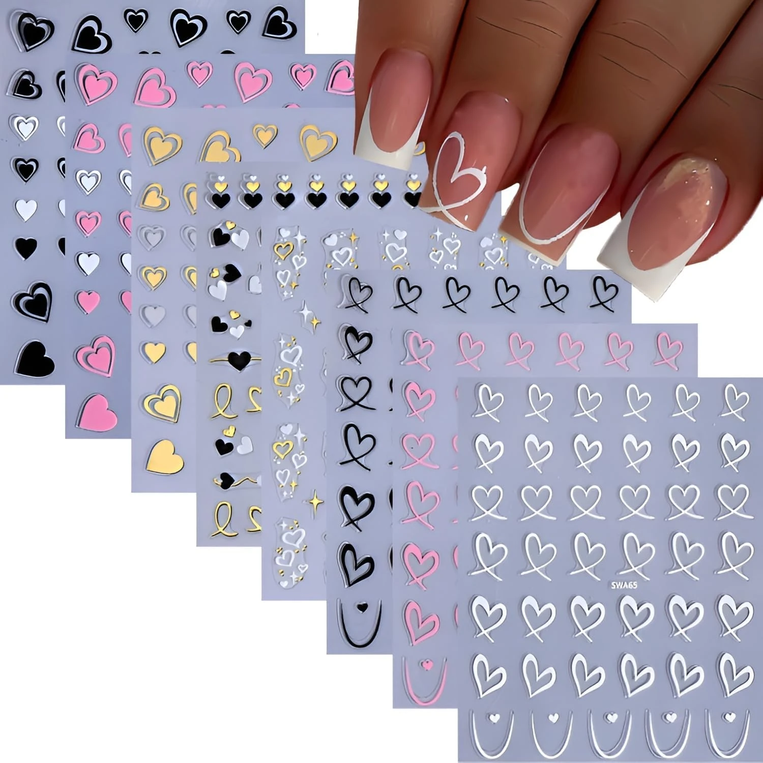 Cherry Nails Decoded: The Three Trends Hiding in One Name for 2026 35 Women heart nail art stickers for coquette cherry nails