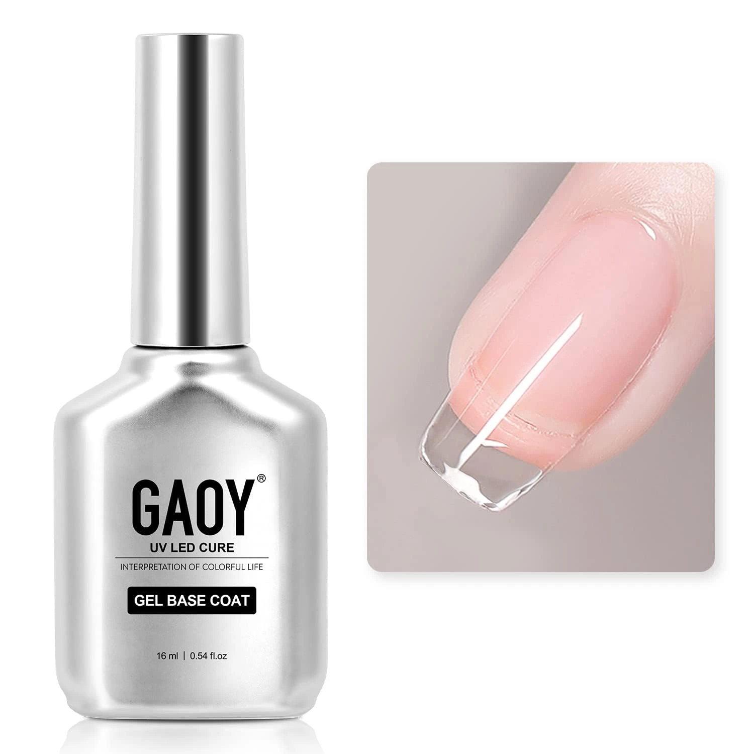 Women juicy translucent base gel for sheer red nails