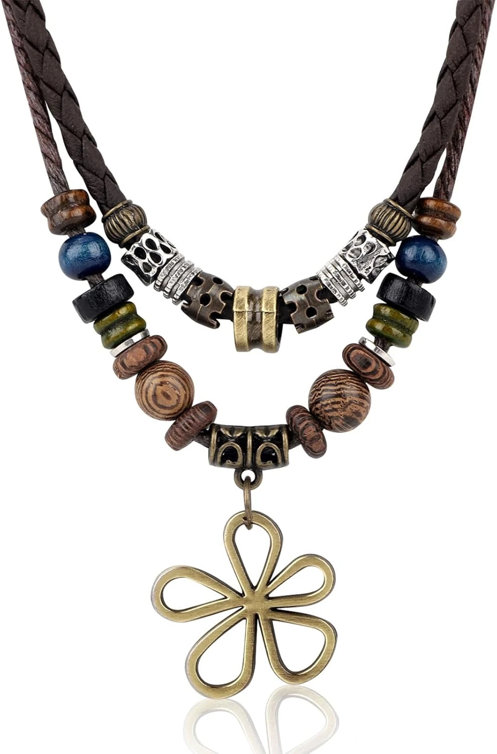 Vintage Dresses by the Decade: 16 Eras Compared for 2026 16 Women layered wood bead necklace for bohemian dress
