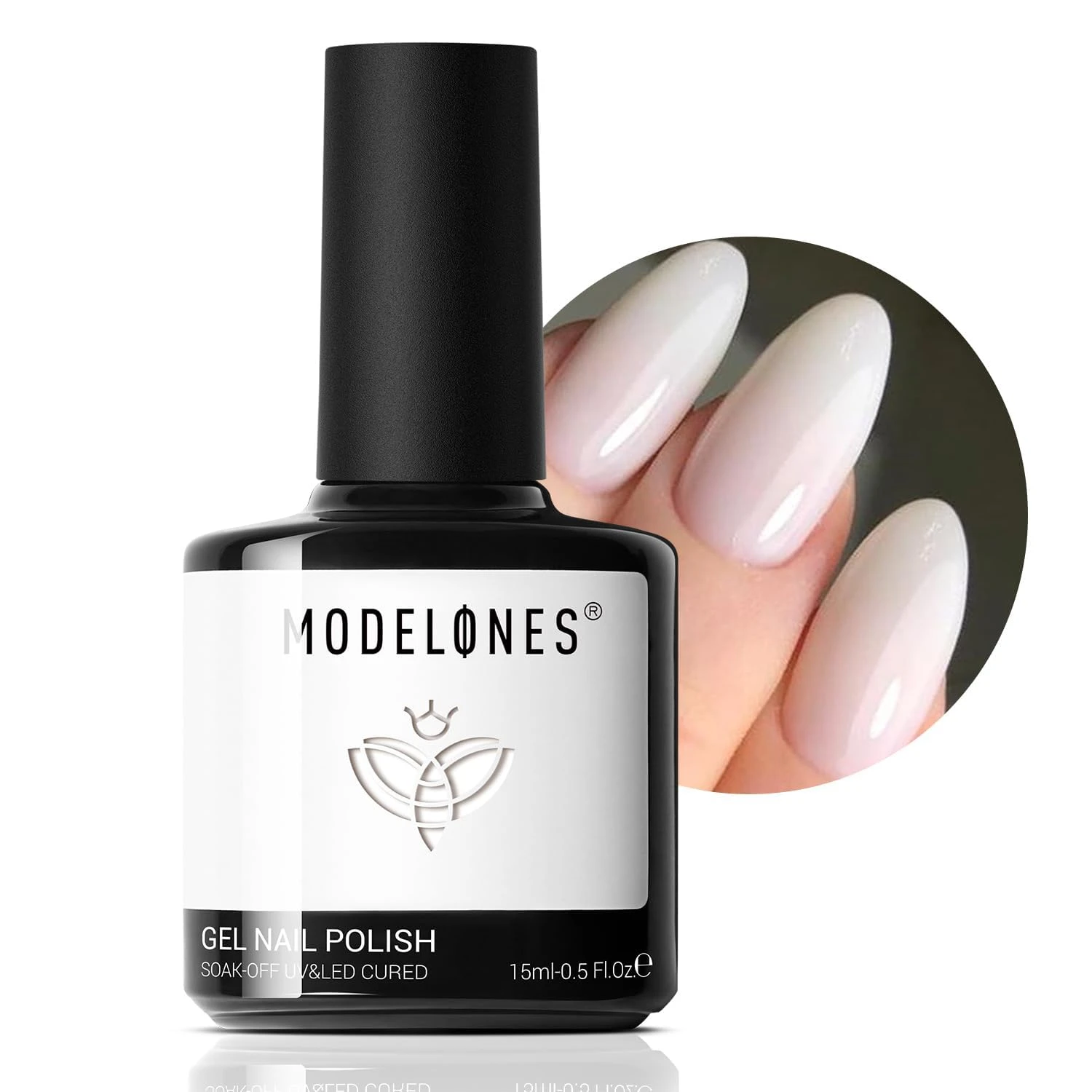 September Nails: The Only Month Where the Birthstone and the Trend Are the Same Color 38 Women soft milky white gel polish for chrome nails