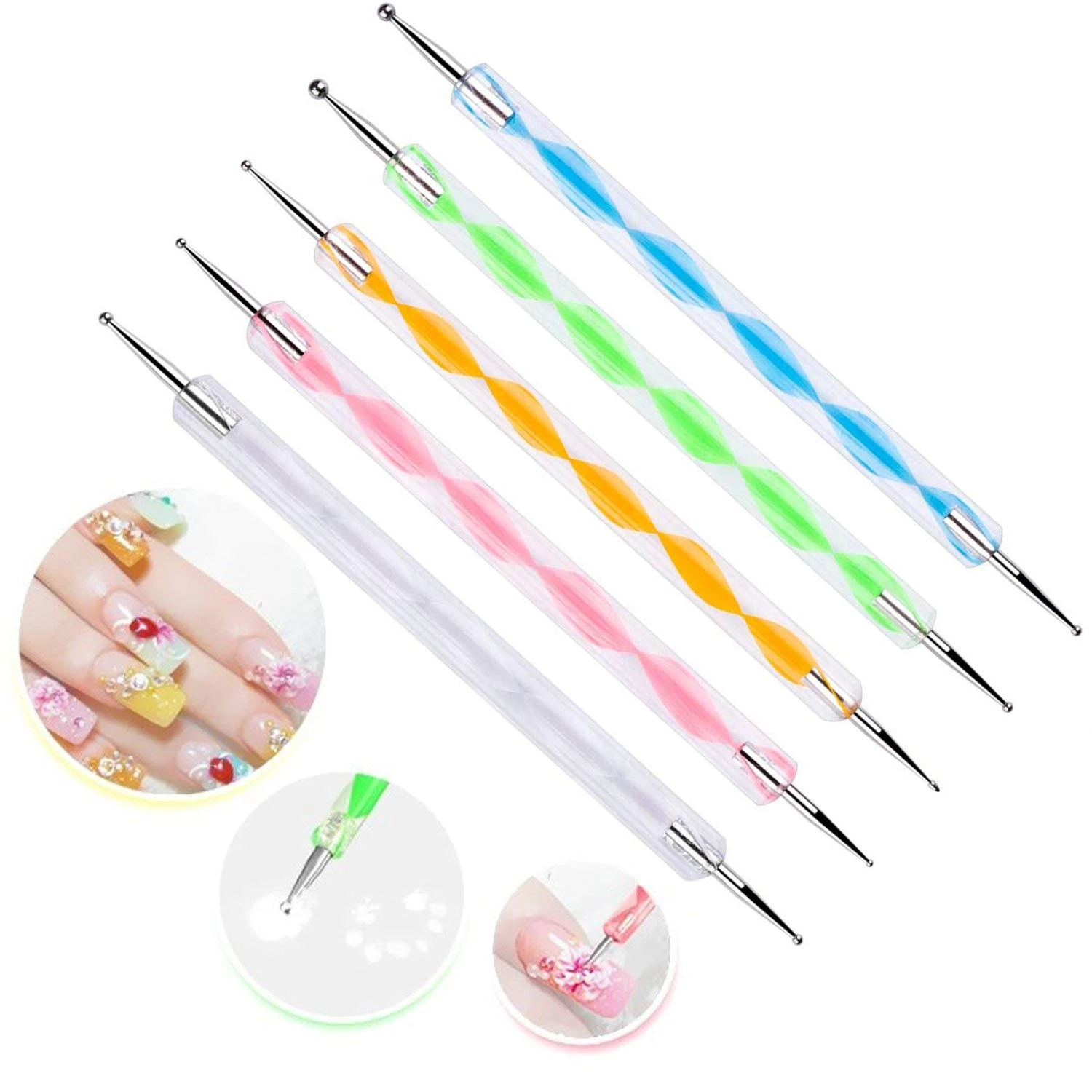 Cherry Nails Decoded: The Three Trends Hiding in One Name for 2026 11 Women mini single dotting tool for simple blossom nails