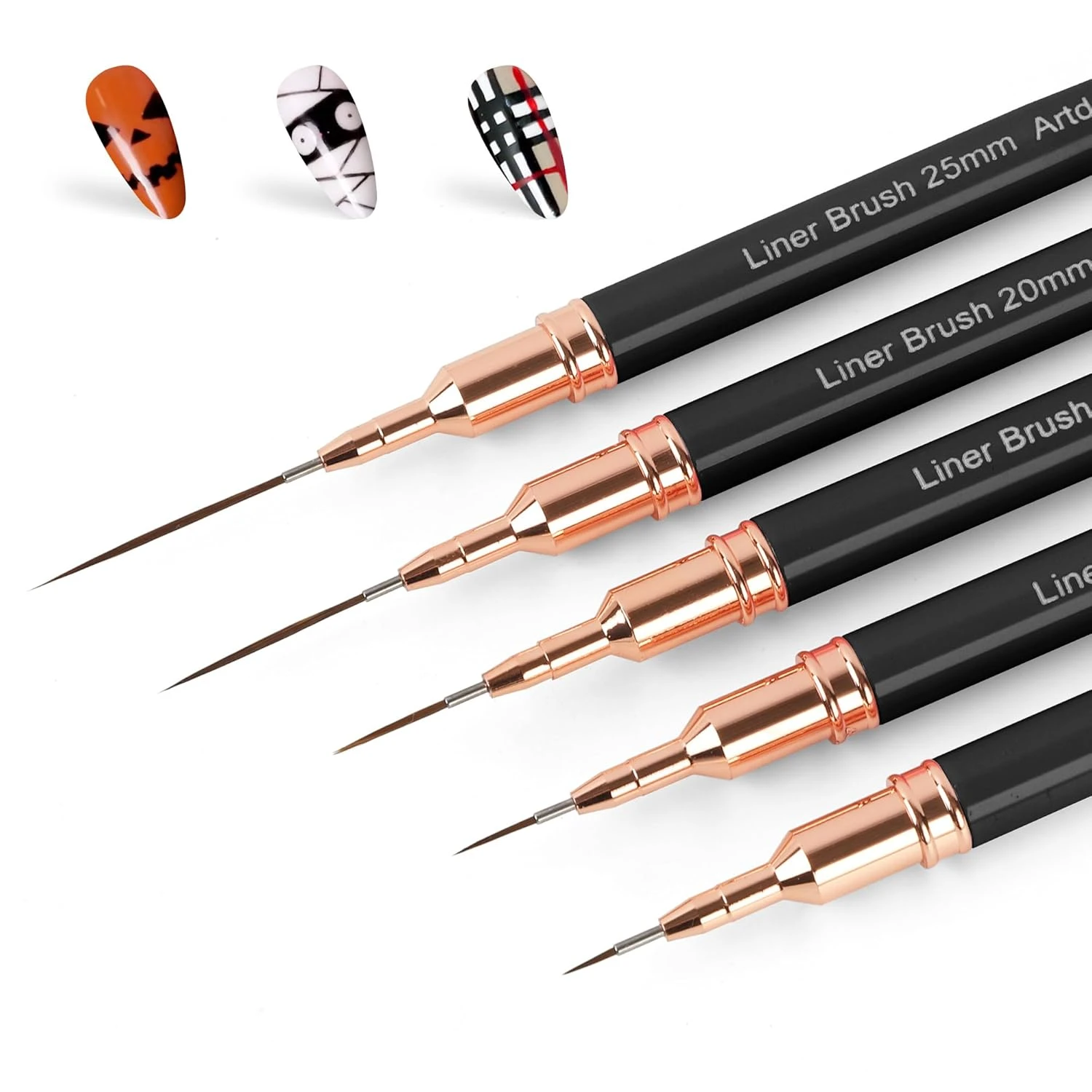 Butterfly Nails Explained: The Technique Plus 15 Designs for 2026 11 Women nail art detail liner brush for cat eye butterfly nails