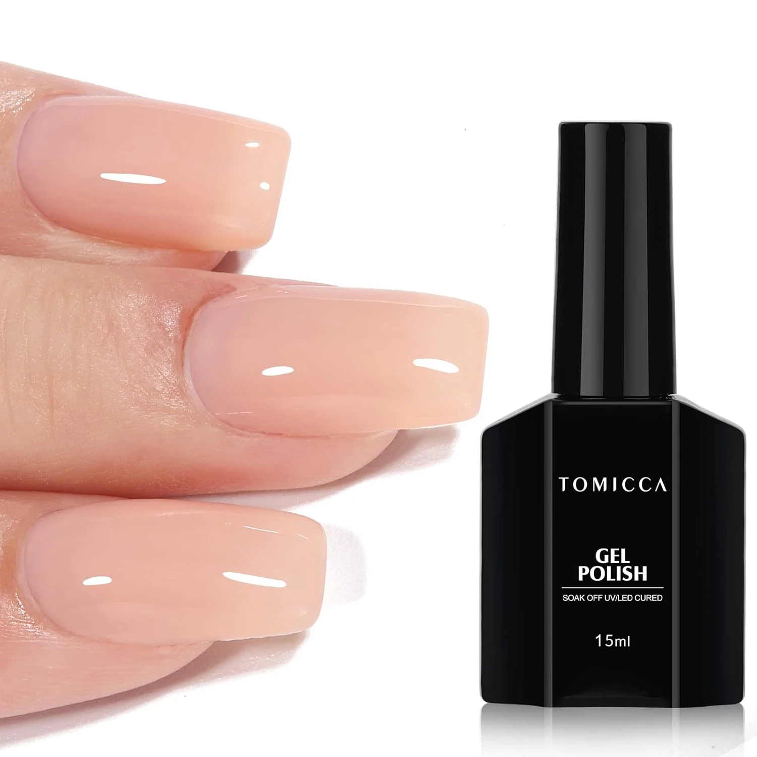 Women nude base gel polish for flame tip statement nails