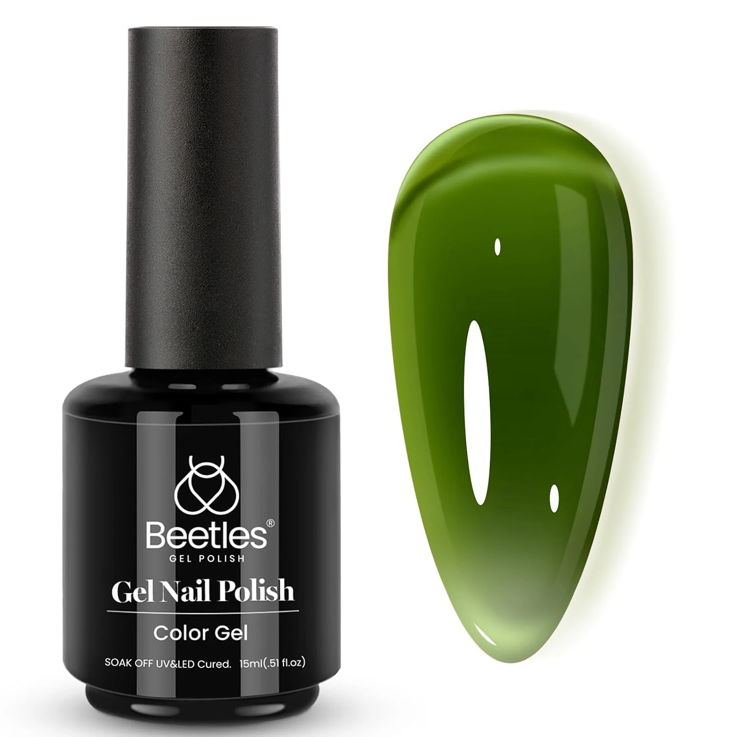 Women olive green jelly gel tint for office august nails