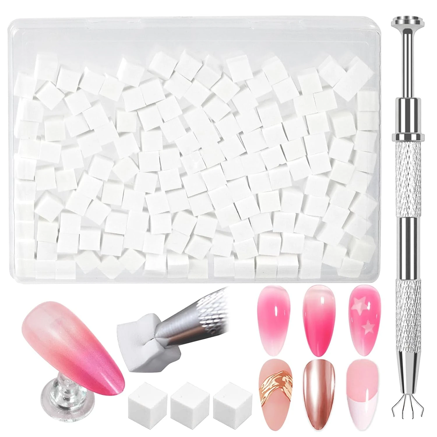 Butterfly Nails Explained: The Technique Plus 15 Designs for 2026 36 Women ombre blending sponge for butterfly nails