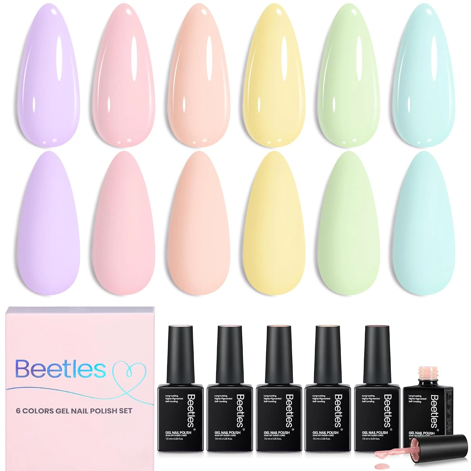 Butterfly Nails Explained: The Technique Plus 15 Designs for 2026 46 Women pastel gel polish set for cute butterfly nails
