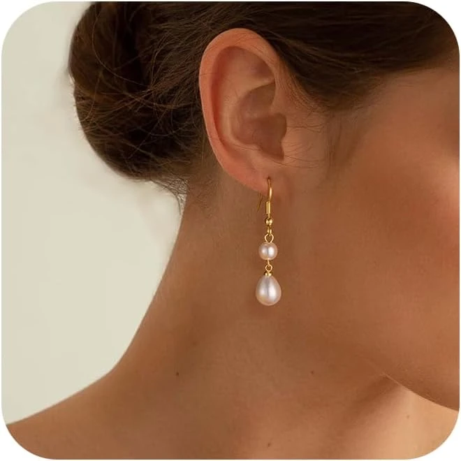 Yellow Dresses for Every Occasion: 16 Shades From Butter to Marigold in 2026 32 Women elegant pearl drop earrings for satin prom dress