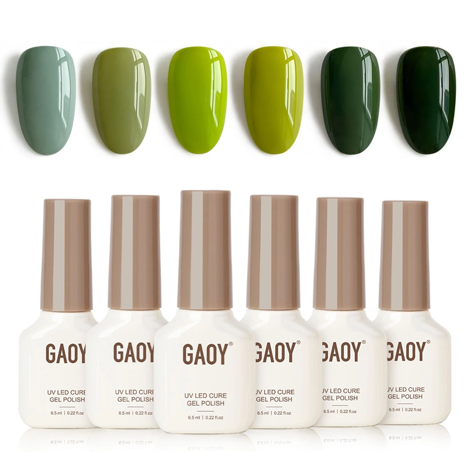 Women peridot gel polish for birthday august nails