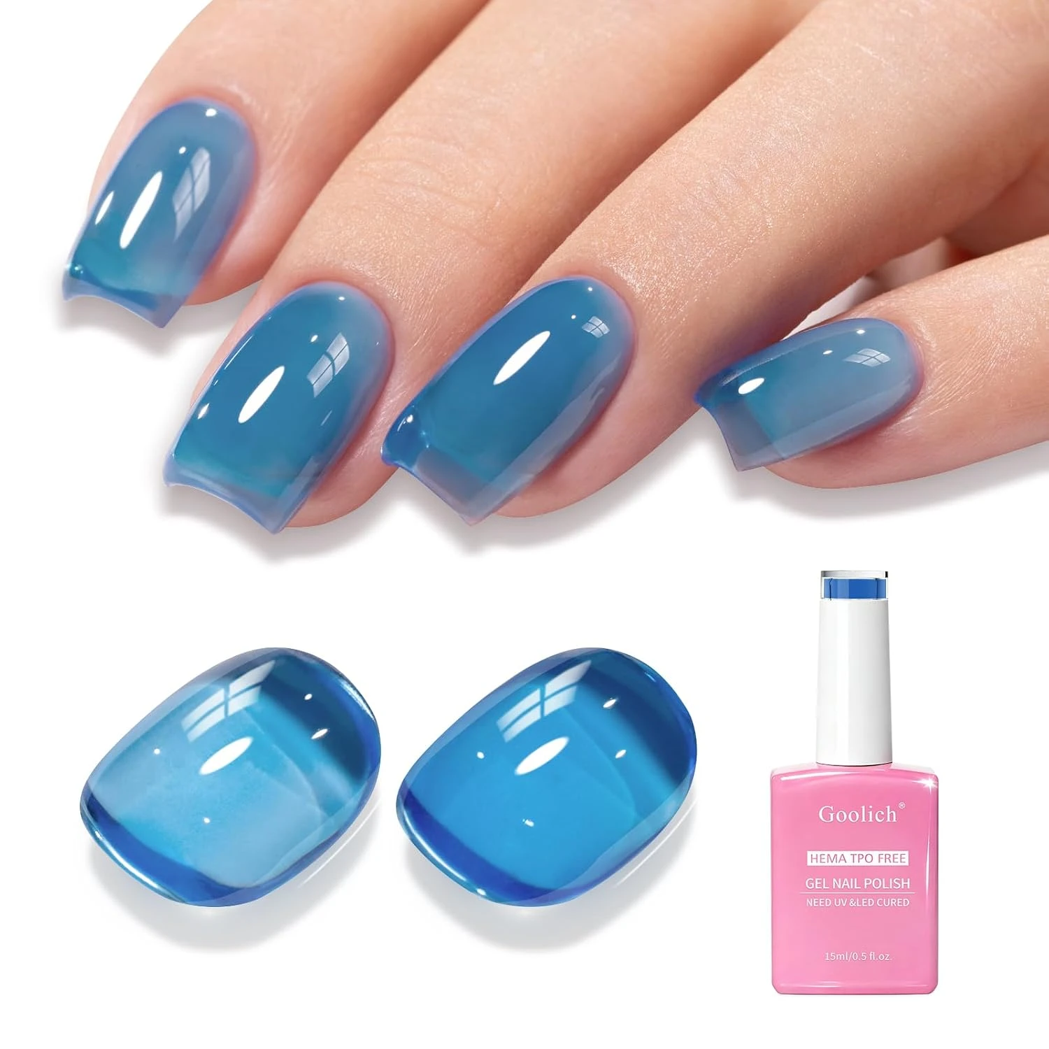 Mermaid Nails Decoded: 16 Ocean-Inspired Sets for 2026 6 Women sheer ocean blue gel polish for simple mermaid nails