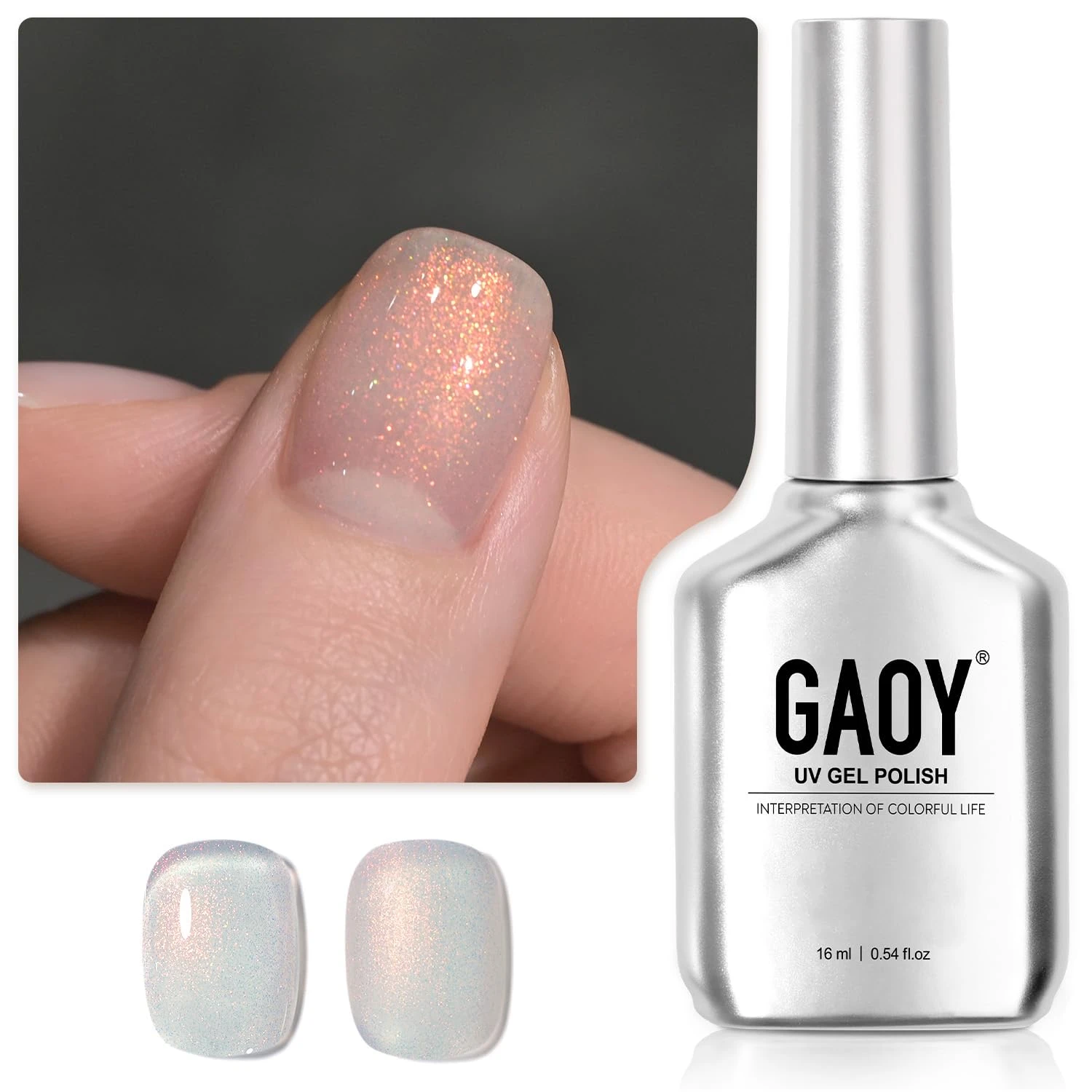 Engagement Nails for Every Ring Selfie: 16 Sets Worth the Wait in 2026 62 Women shimmer accent gel for engagement party nails