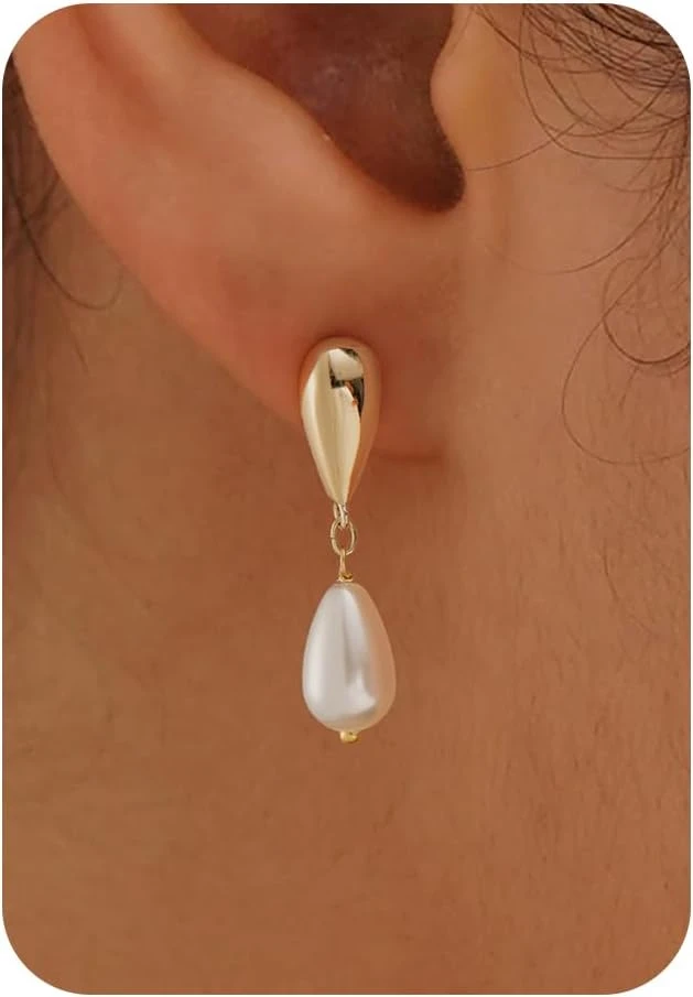 Vintage Dresses by the Decade: 16 Eras Compared for 2026 44 Women simple pearl drop earrings for slip wedding dress