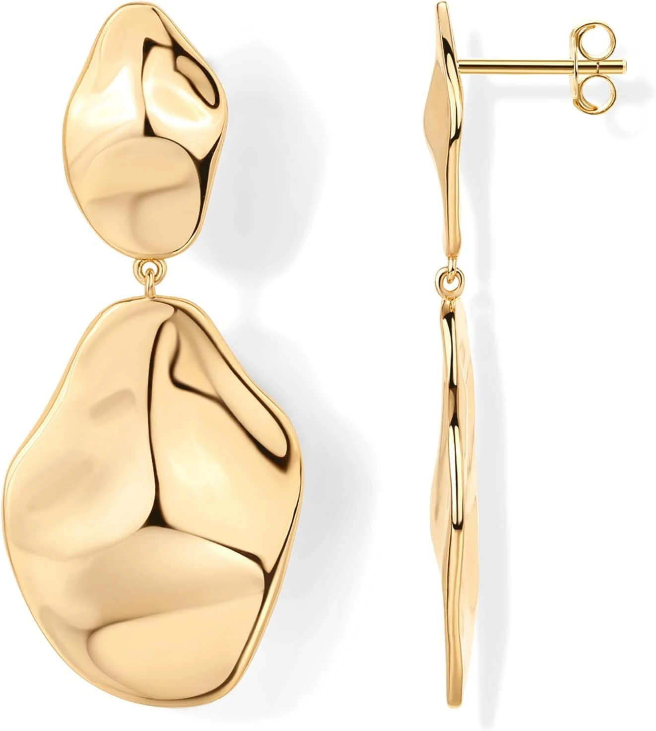 Yellow Dresses for Every Occasion: 16 Shades From Butter to Marigold in 2026 20 Women gold statement drop earrings for prom gown