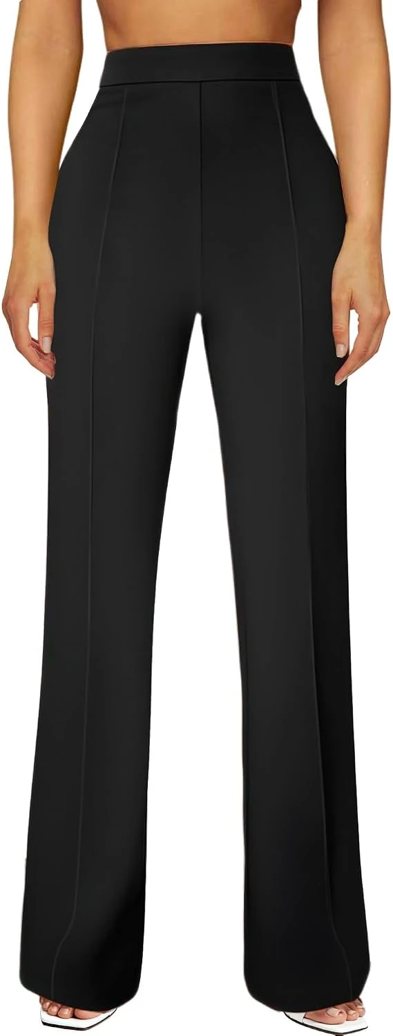 White Sweater Outfits: 16 Ways to Style the Piece That Goes With Everything 7 Black tailored trousers for white collared sweater outfit