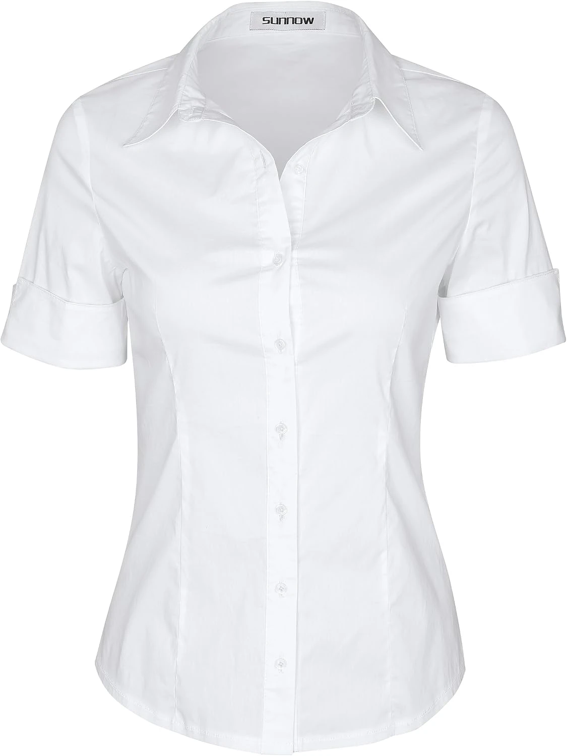 White Sweater Outfits: 16 Ways to Style the Piece That Goes With Everything 11 White collared button shirt for V-neck sweater layering